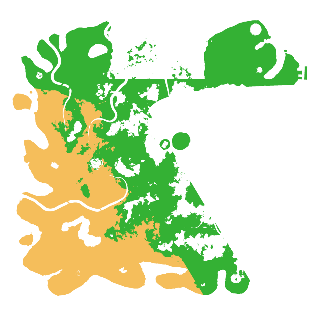 Biome Rust Map: Procedural Map, Size: 4850, Seed: 2323