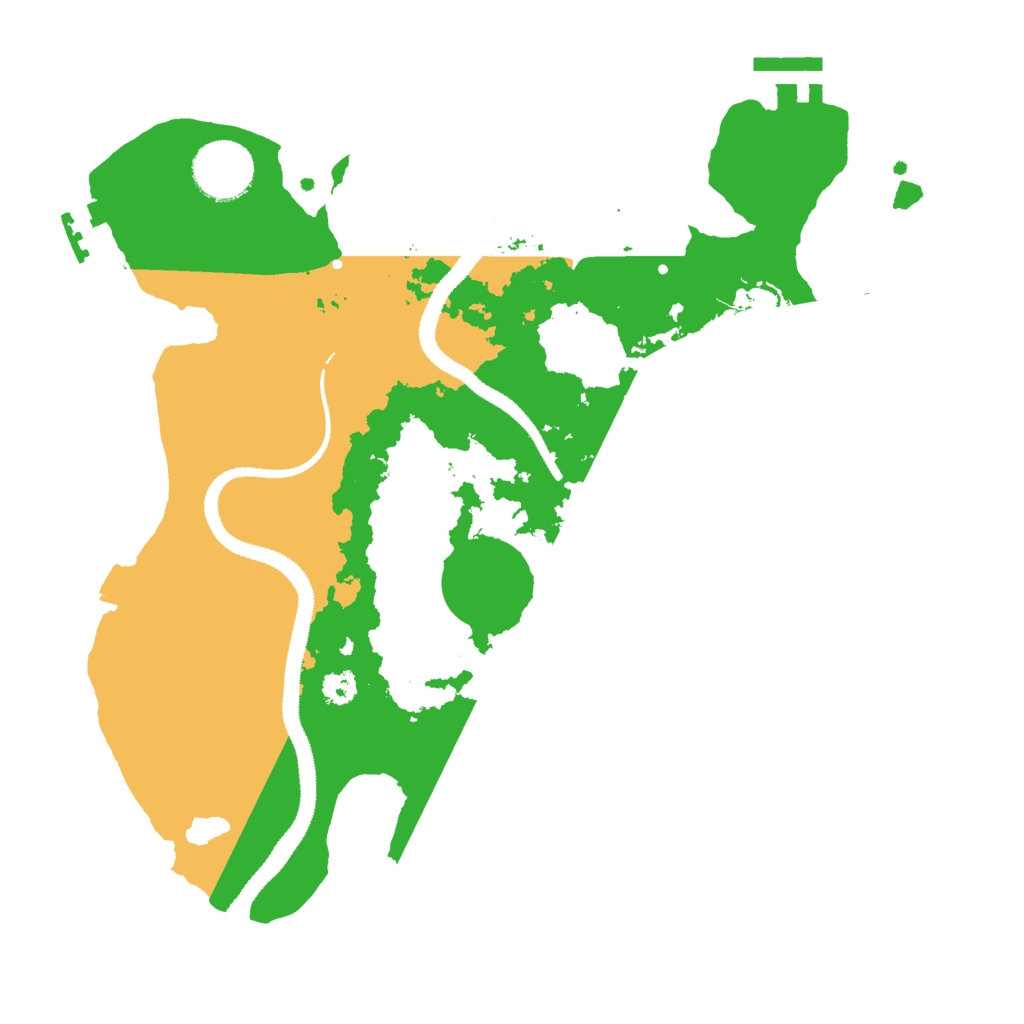 Biome Rust Map: Procedural Map, Size: 3000, Seed: 949705577