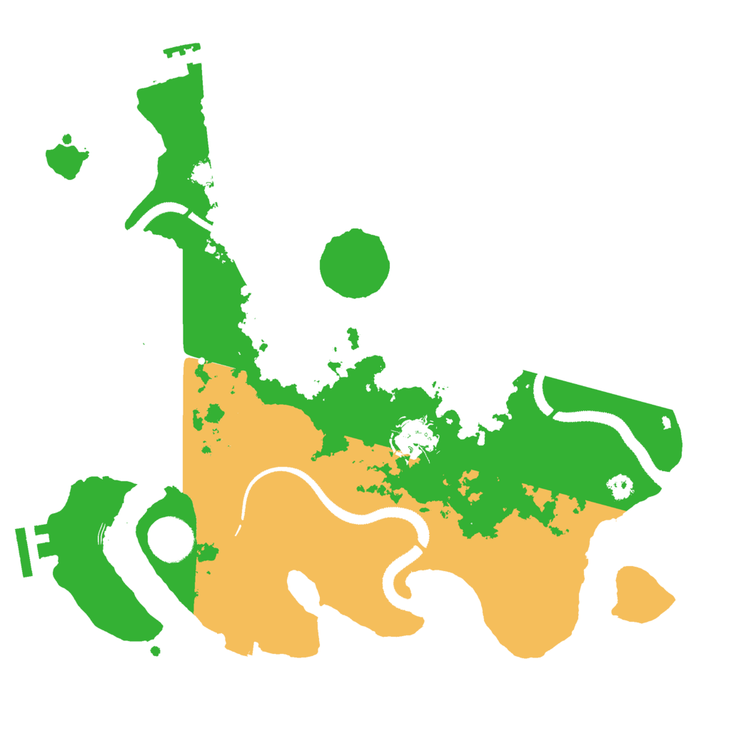 Biome Rust Map: Procedural Map, Size: 3000, Seed: 12451