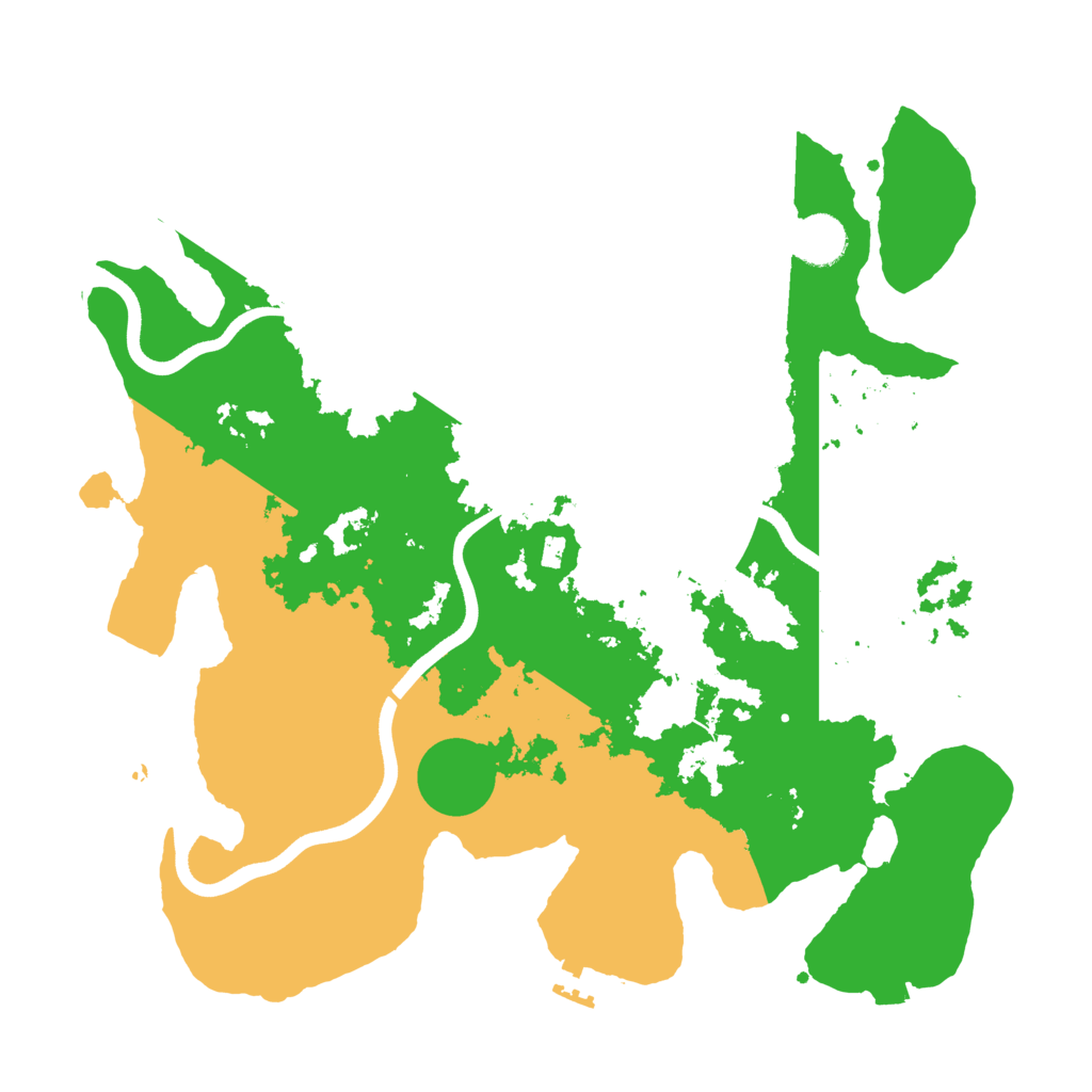 Biome Rust Map: Procedural Map, Size: 3700, Seed: 557545