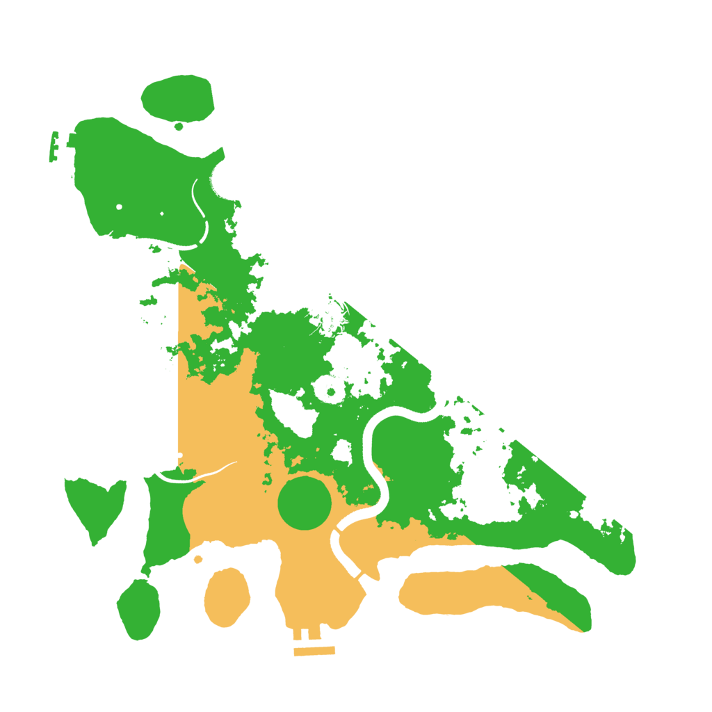 Biome Rust Map: Procedural Map, Size: 3500, Seed: 46831