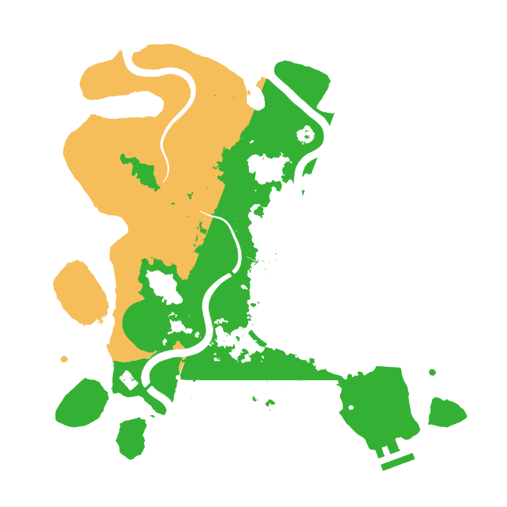 Biome Rust Map: Procedural Map, Size: 3000, Seed: 8896