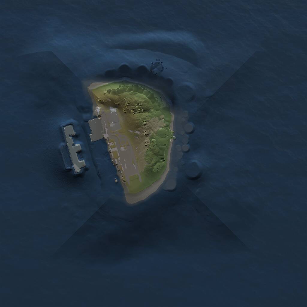 Rust Map: Procedural Map, Size: 1000, Seed: 478557445, 2 Monuments