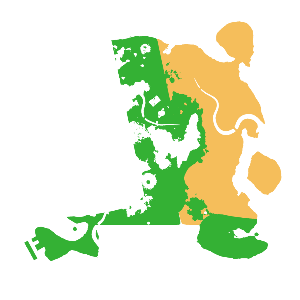 Biome Rust Map: Procedural Map, Size: 3000, Seed: 32507