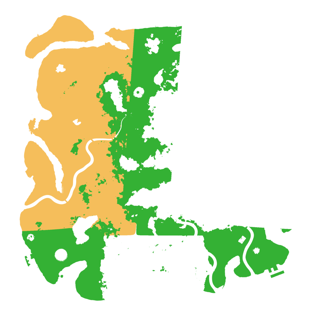 Biome Rust Map: Procedural Map, Size: 4500, Seed: 58724437