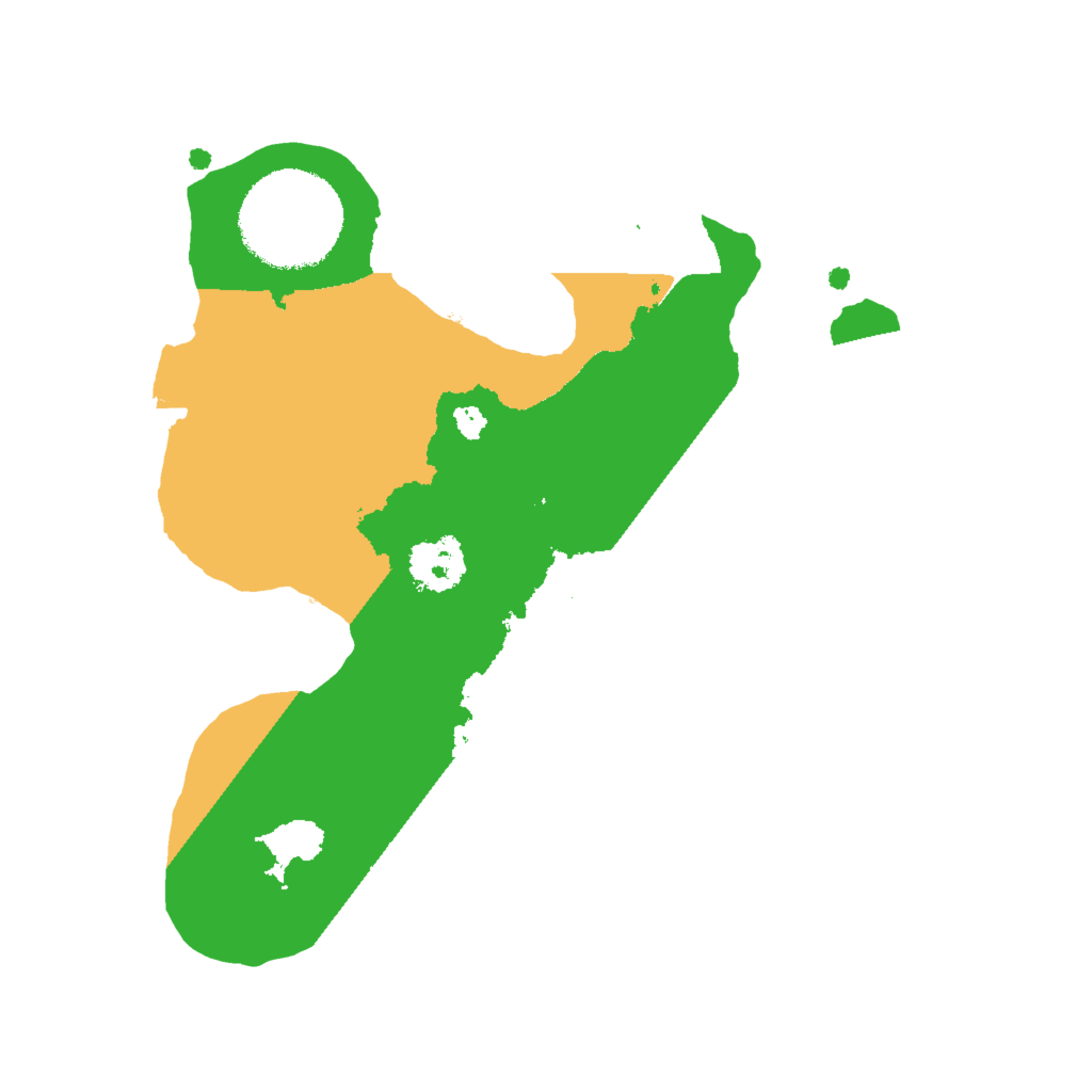 Biome Rust Map: Procedural Map, Size: 2000, Seed: 95684044