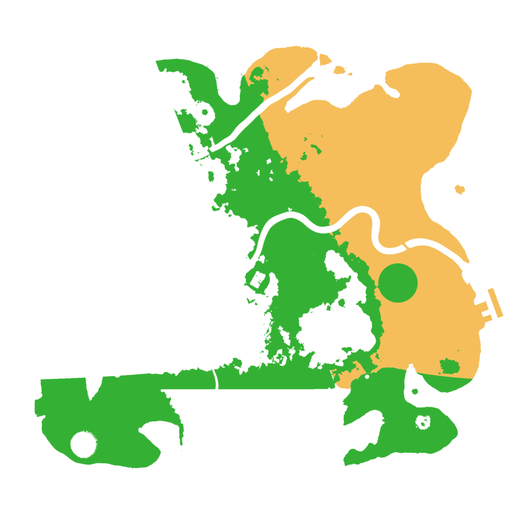 Biome Rust Map: Procedural Map, Size: 3500, Seed: 130480489
