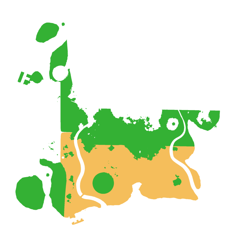 Biome Rust Map: Procedural Map, Size: 3000, Seed: 43262