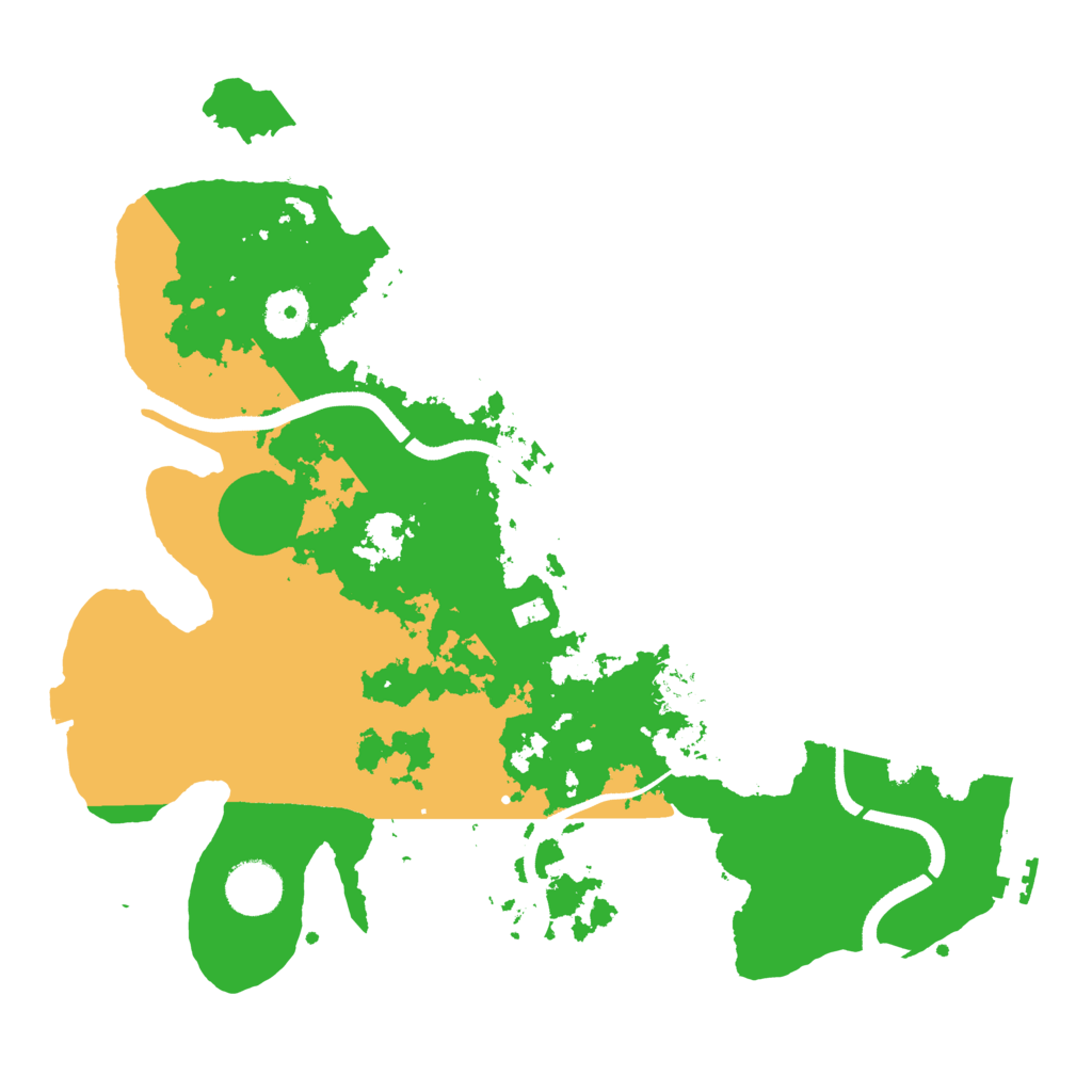 Biome Rust Map: Procedural Map, Size: 3500, Seed: 7483