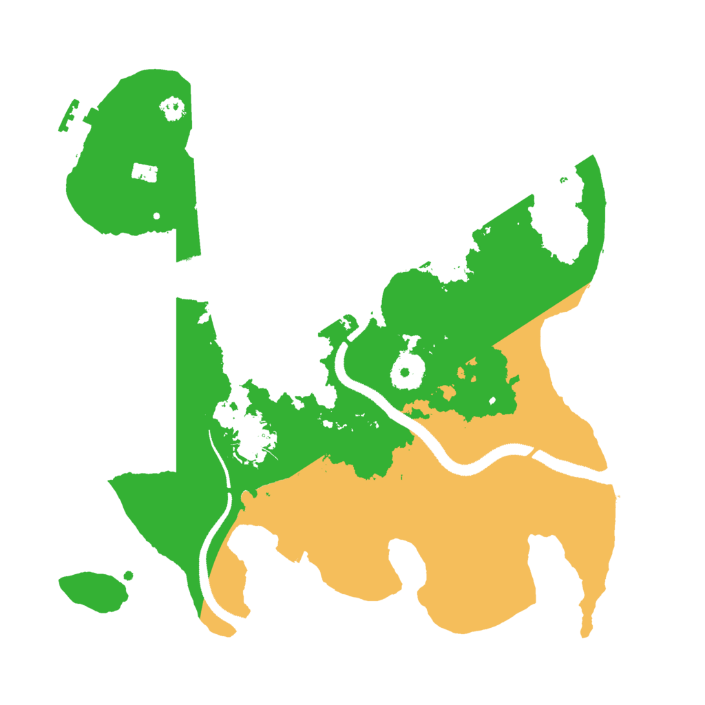 Biome Rust Map: Procedural Map, Size: 3000, Seed: 84771