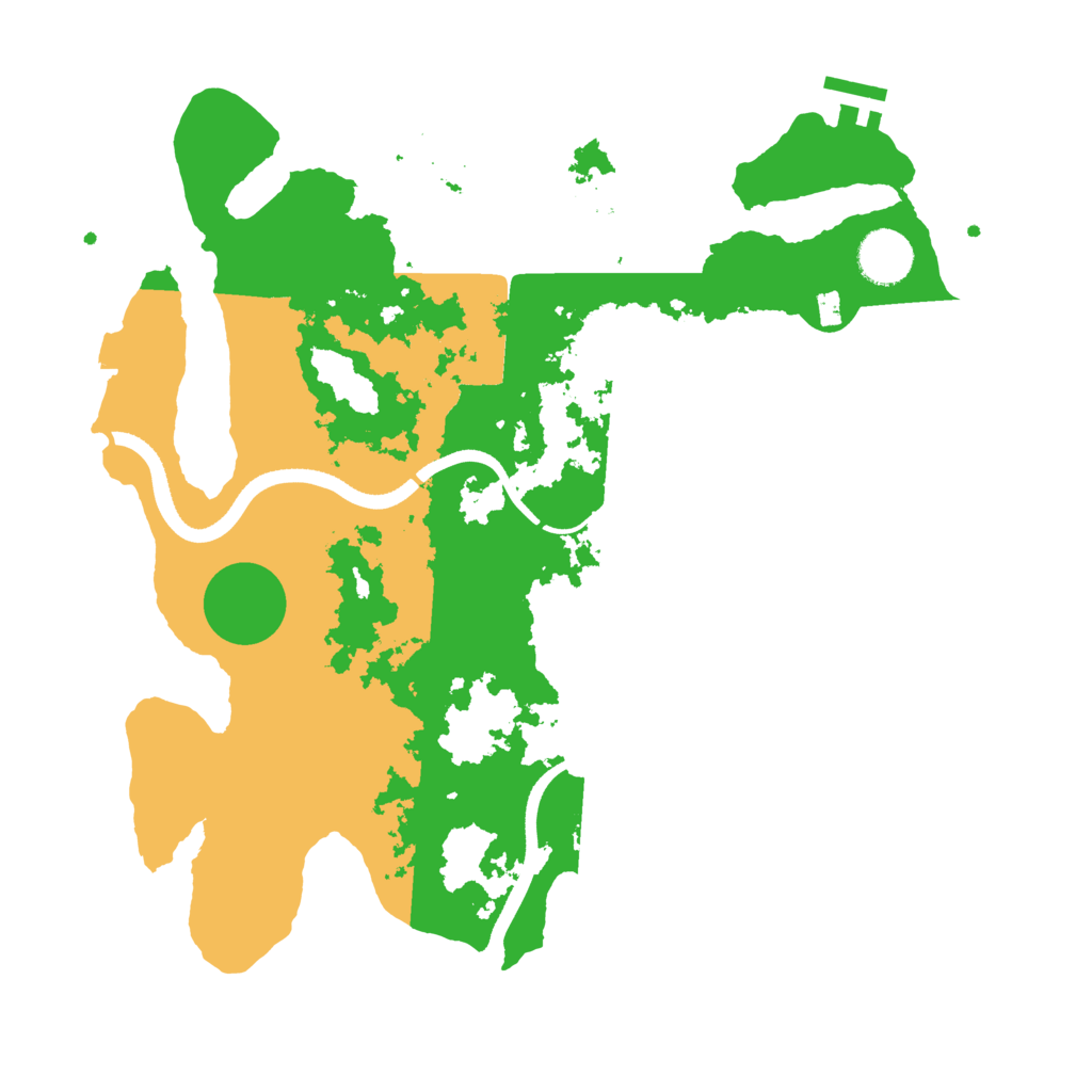 Biome Rust Map: Procedural Map, Size: 3500, Seed: 732185420