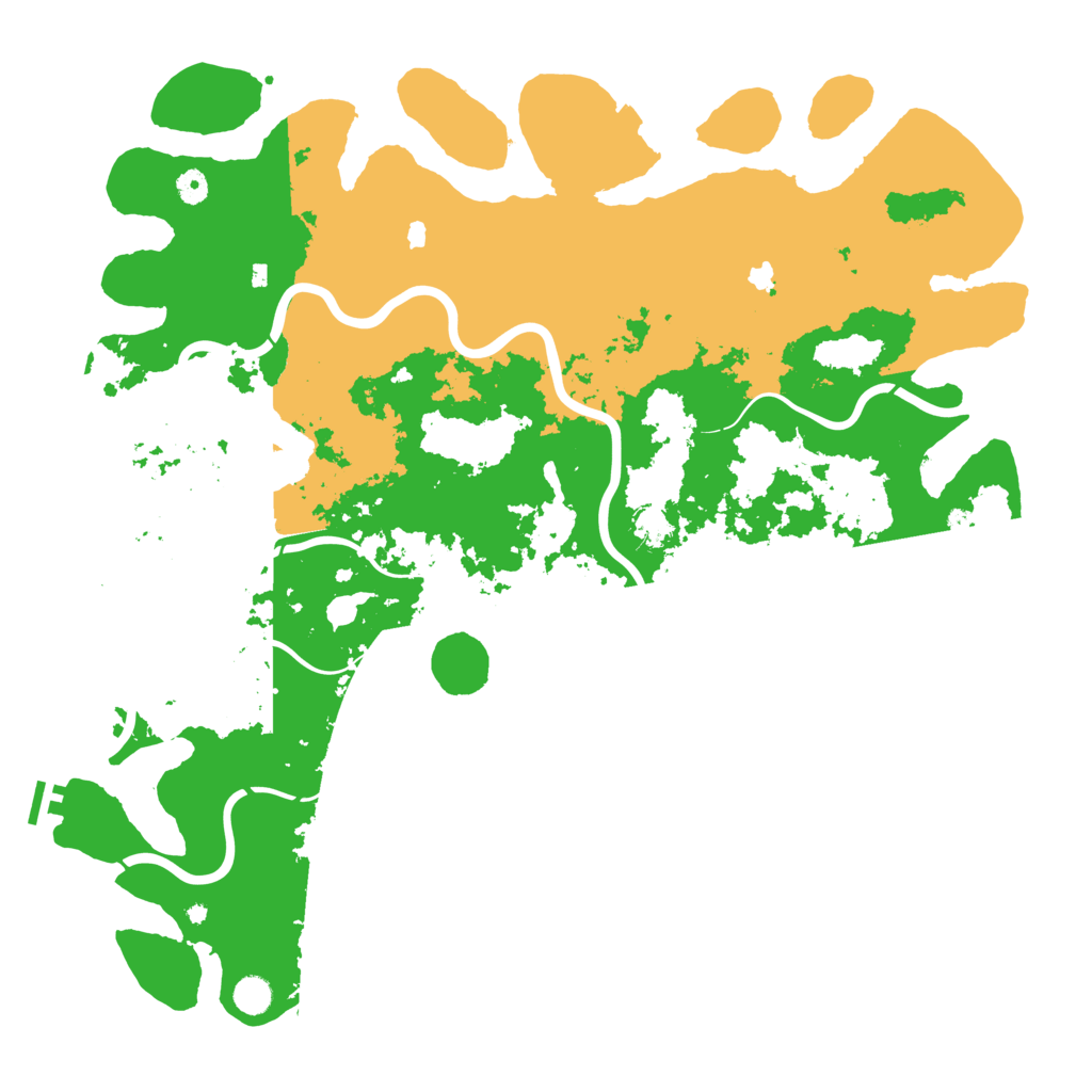 Biome Rust Map: Procedural Map, Size: 5000, Seed: 1959685408