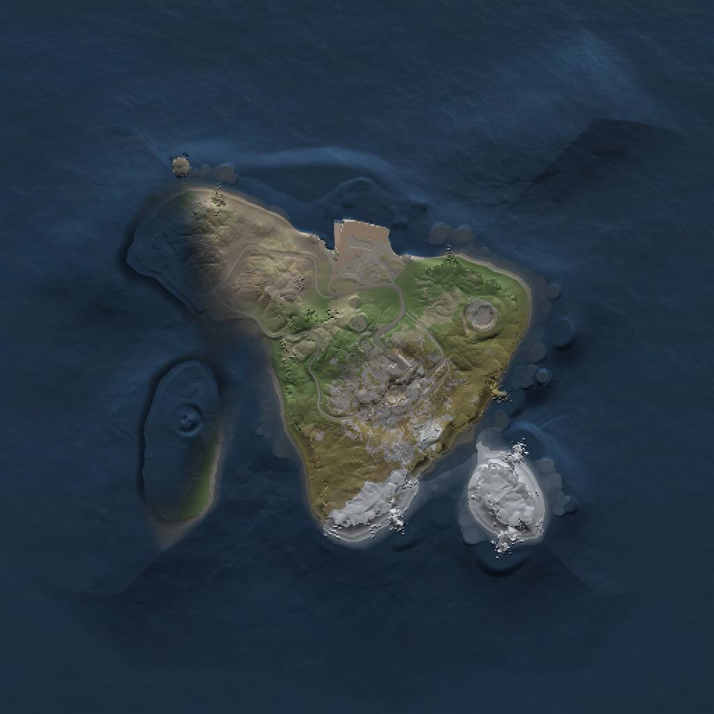 Rust Map: Procedural Map, Size: 1500, Seed: 312353, 1 Monuments