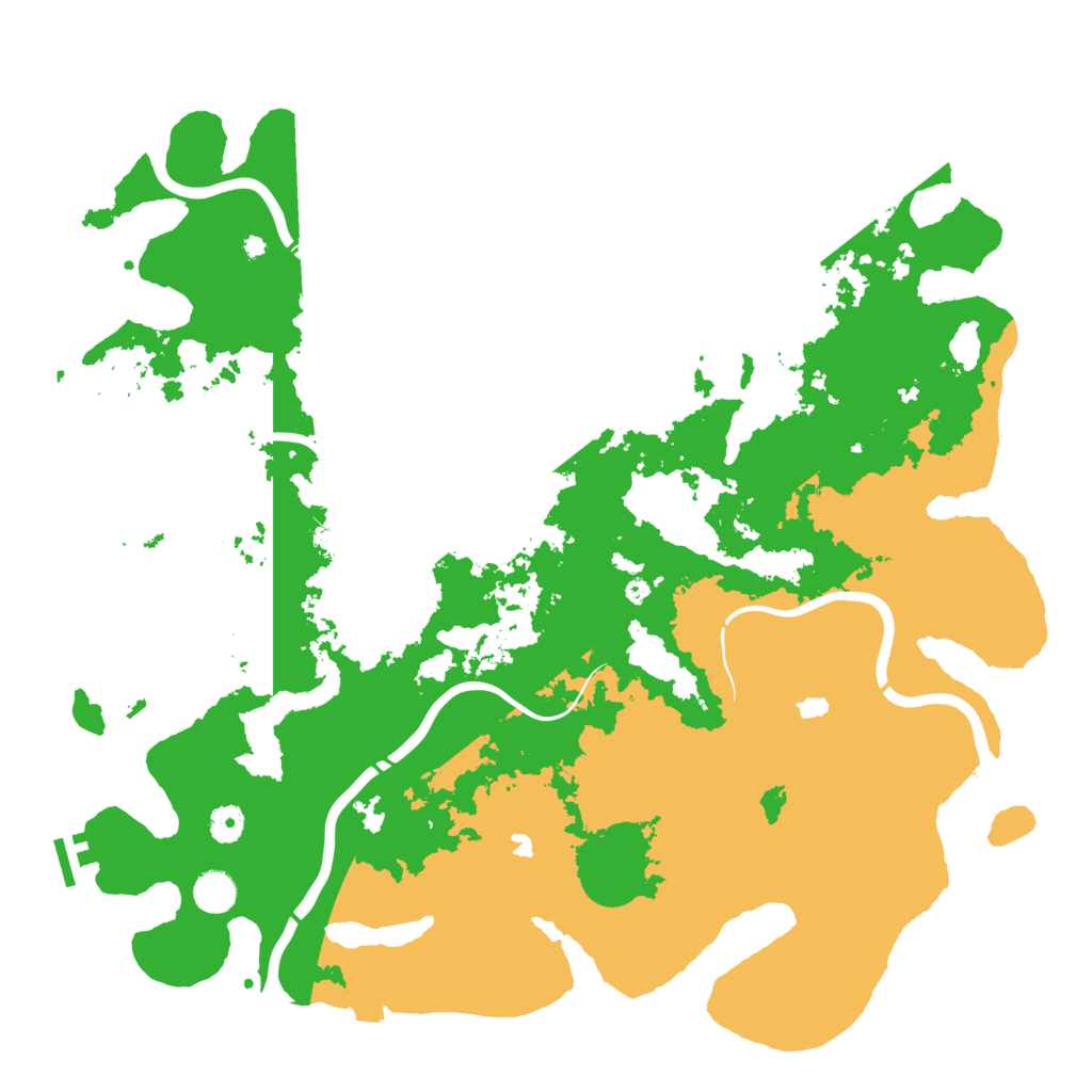 Biome Rust Map: Procedural Map, Size: 4500, Seed: 3654645