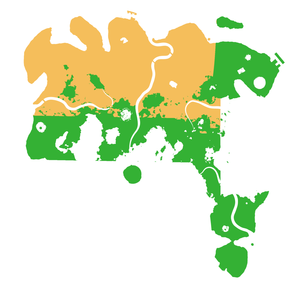 Biome Rust Map: Procedural Map, Size: 4500, Seed: 275917011