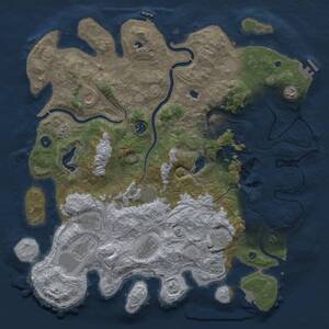 Thumbnail Rust Map: Procedural Map, Size: 4500, Seed: 275917011, 16 Monuments