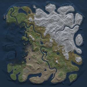 Thumbnail Rust Map: Procedural Map, Size: 4750, Seed: 3250, 17 Monuments