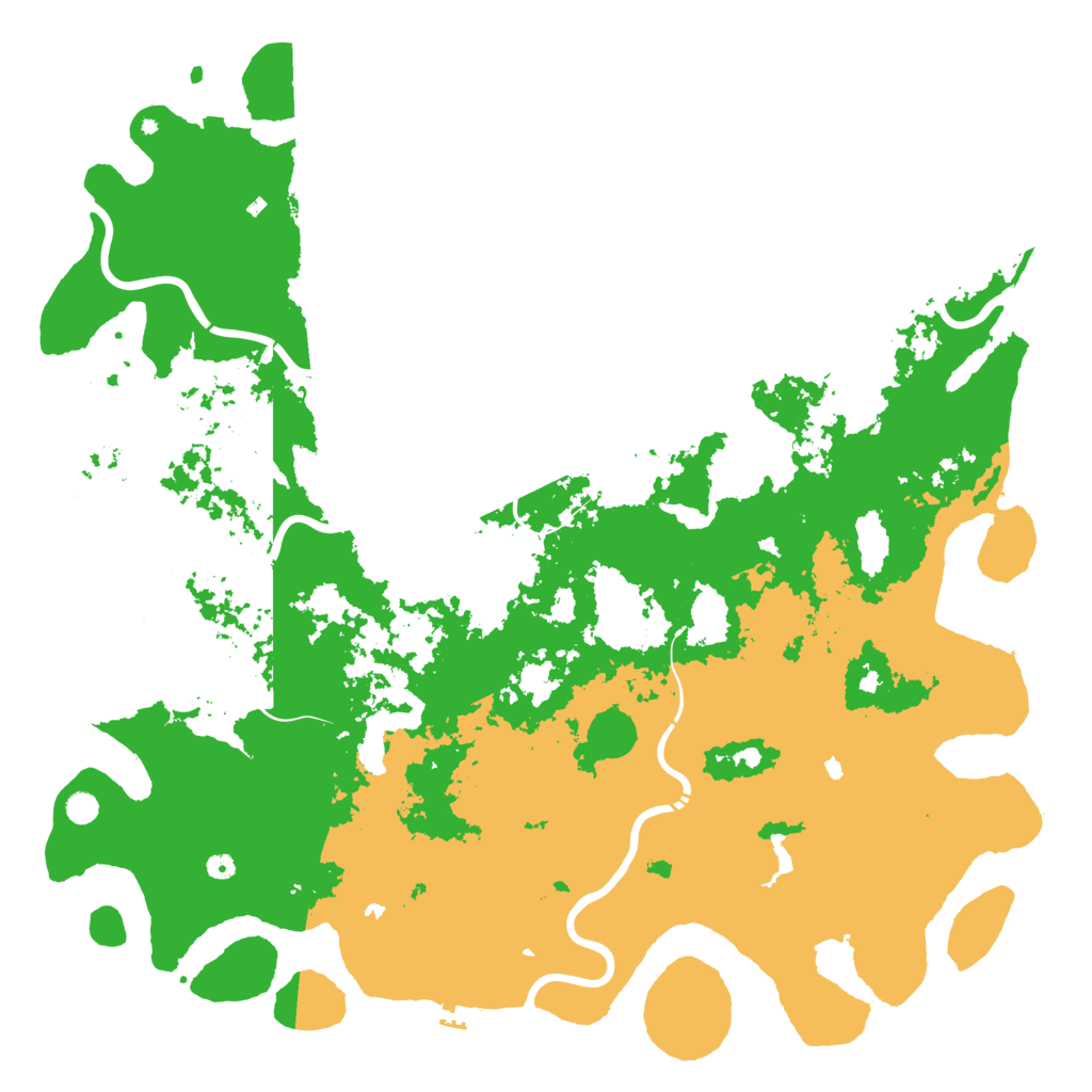 Biome Rust Map: Procedural Map, Size: 6000, Seed: 1249509380