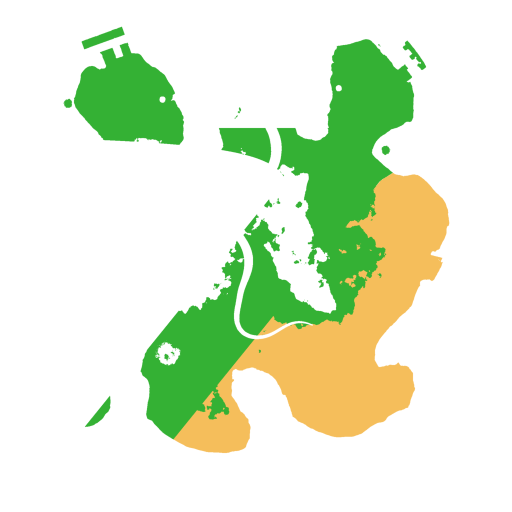 Biome Rust Map: Procedural Map, Size: 2400, Seed: 190825