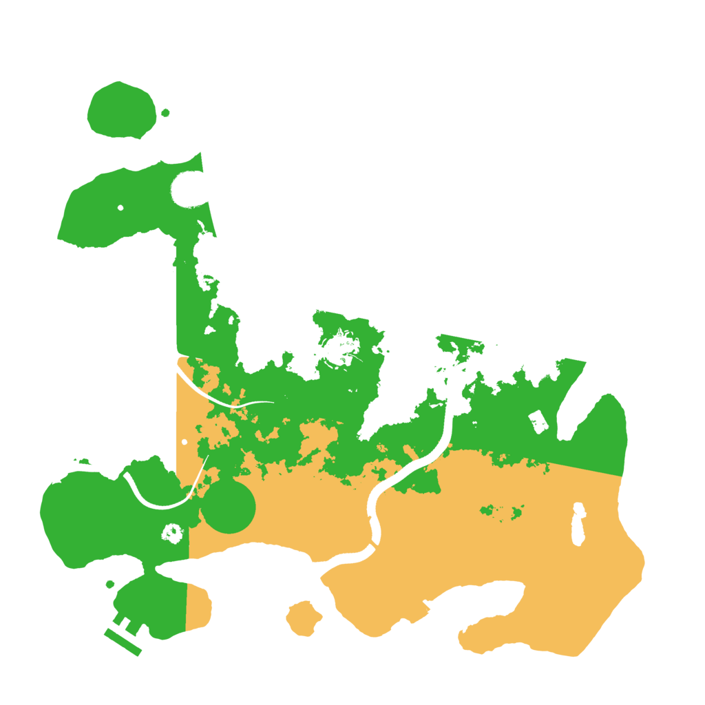 Biome Rust Map: Procedural Map, Size: 3500, Seed: 1666459794