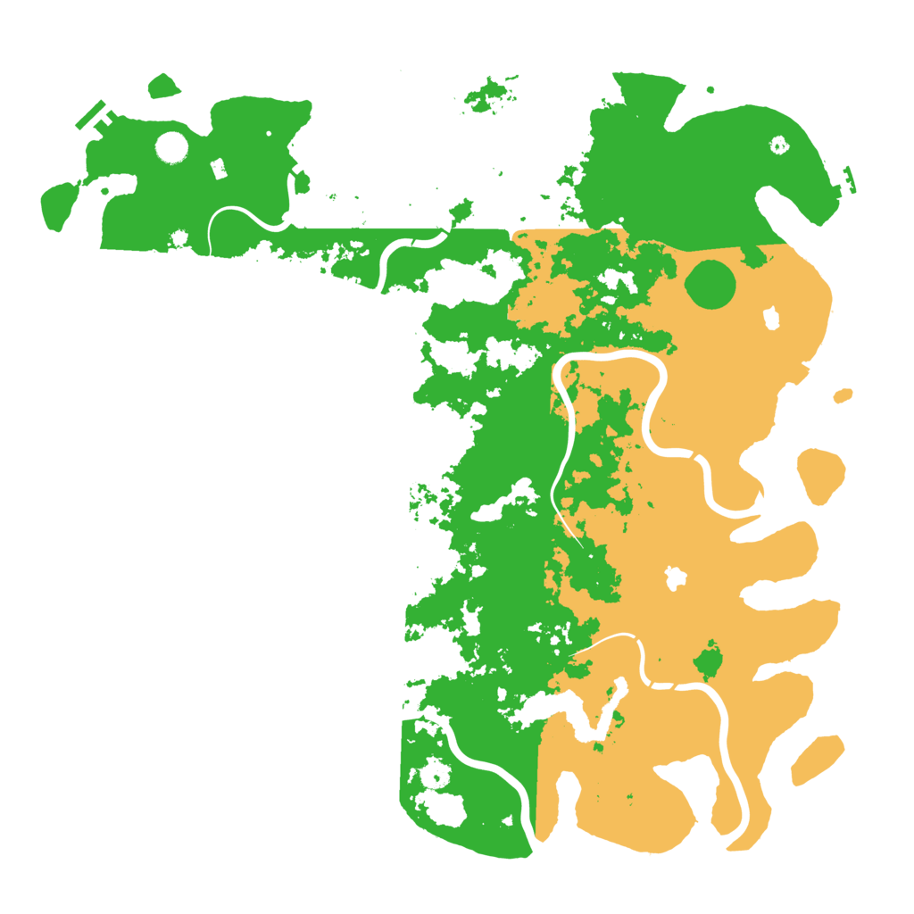Biome Rust Map: Procedural Map, Size: 5000, Seed: 121870859
