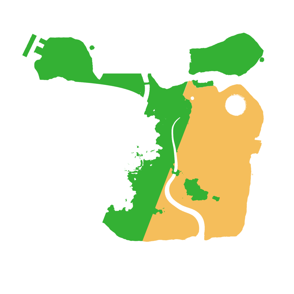 Biome Rust Map: Procedural Map, Size: 2500, Seed: 1772766844