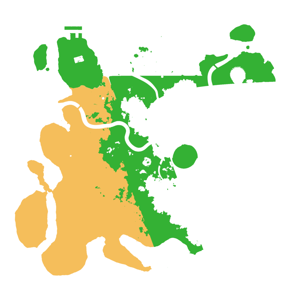 Biome Rust Map: Procedural Map, Size: 3500, Seed: 6722