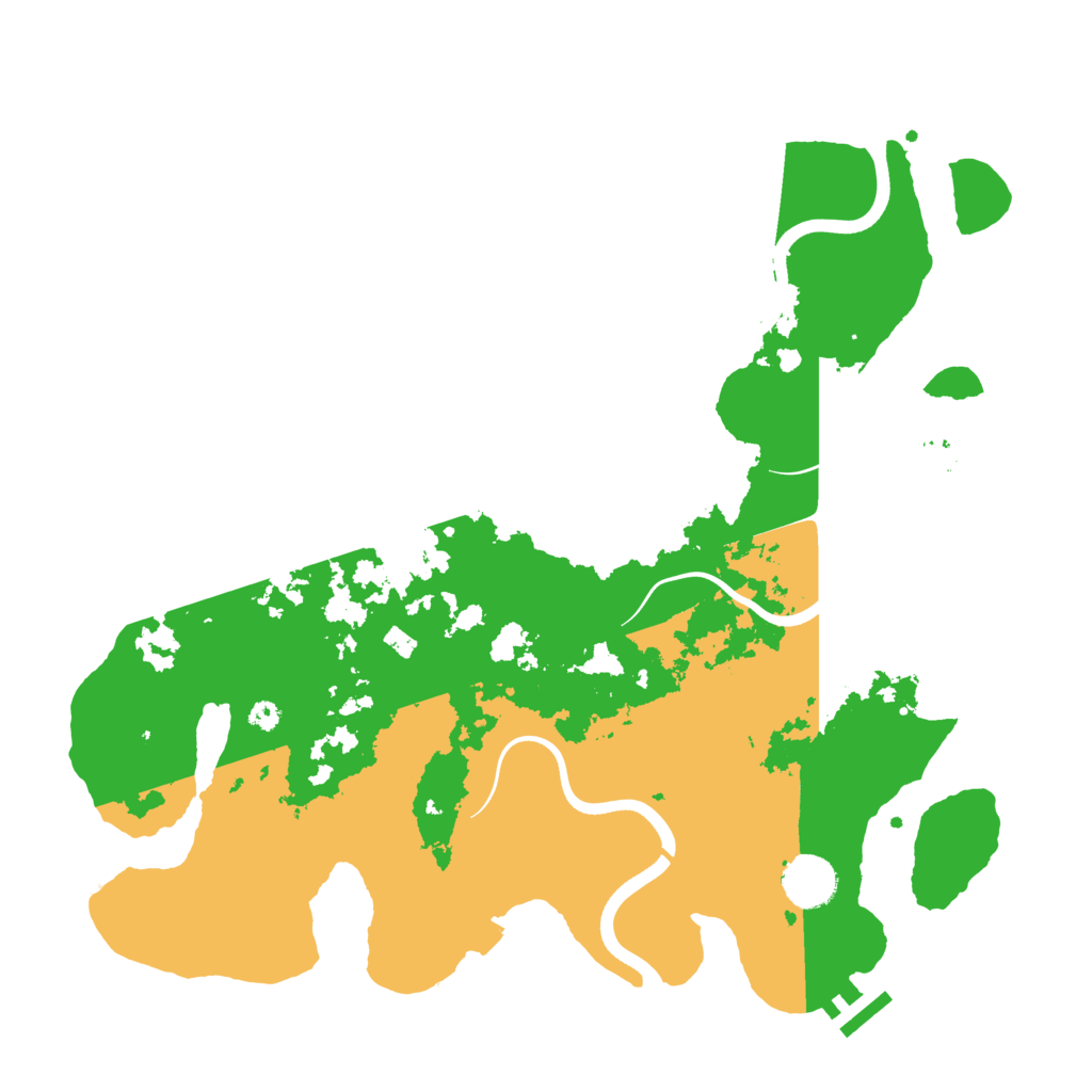 Biome Rust Map: Procedural Map, Size: 3700, Seed: 556762