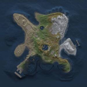 Thumbnail Rust Map: Procedural Map, Size: 2150, Seed: 81438601, 6 Monuments