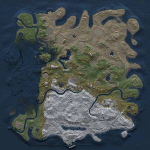 Thumbnail Rust Map: Procedural Map, Size: 4750, Seed: 1508202518, 17 Monuments