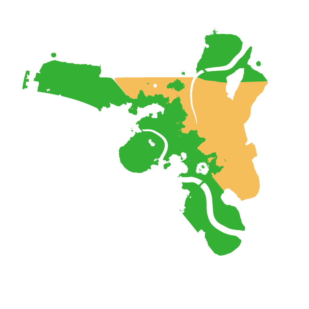 Biome Rust Map: Procedural Map, Size: 2500, Seed: 583920174