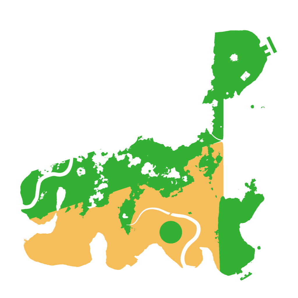 Biome Rust Map: Procedural Map, Size: 3500, Seed: 556762