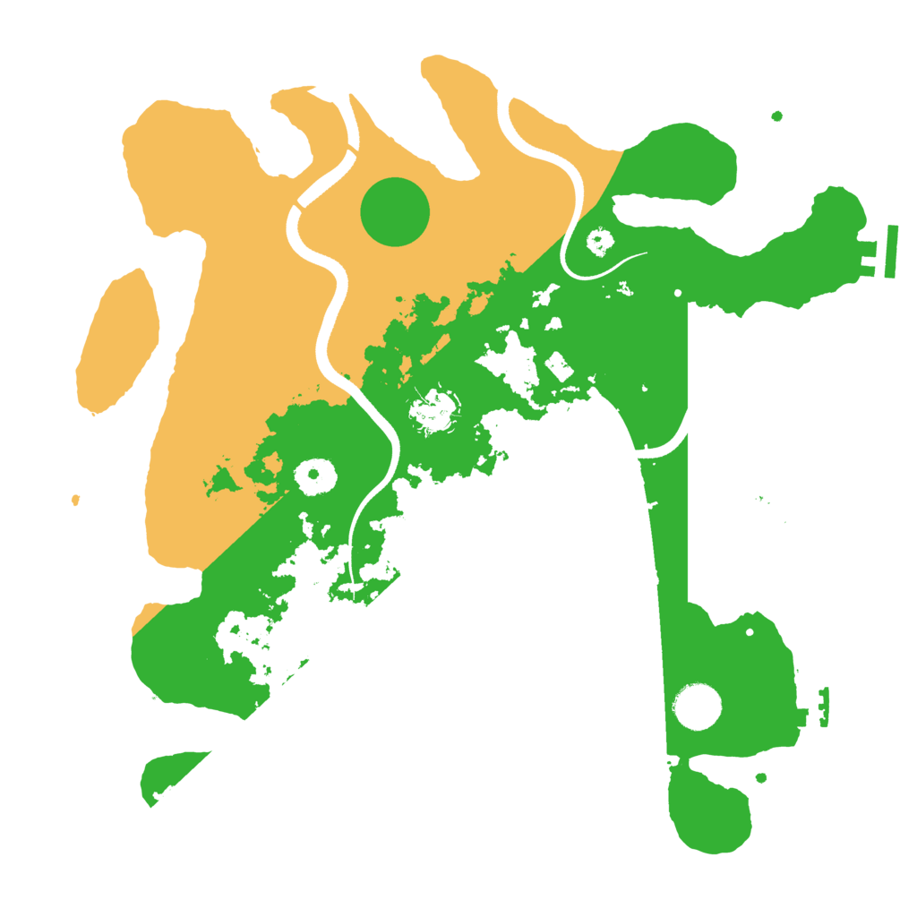 Biome Rust Map: Procedural Map, Size: 3500, Seed: 481941