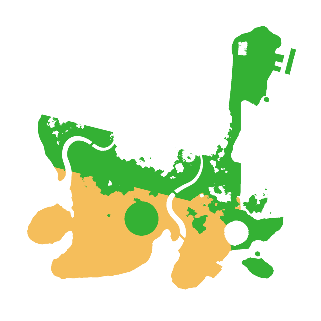 Biome Rust Map: Procedural Map, Size: 2500, Seed: 979341939