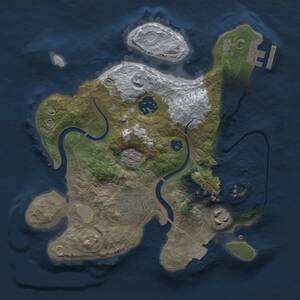 Thumbnail Rust Map: Procedural Map, Size: 2500, Seed: 979341939, 6 Monuments