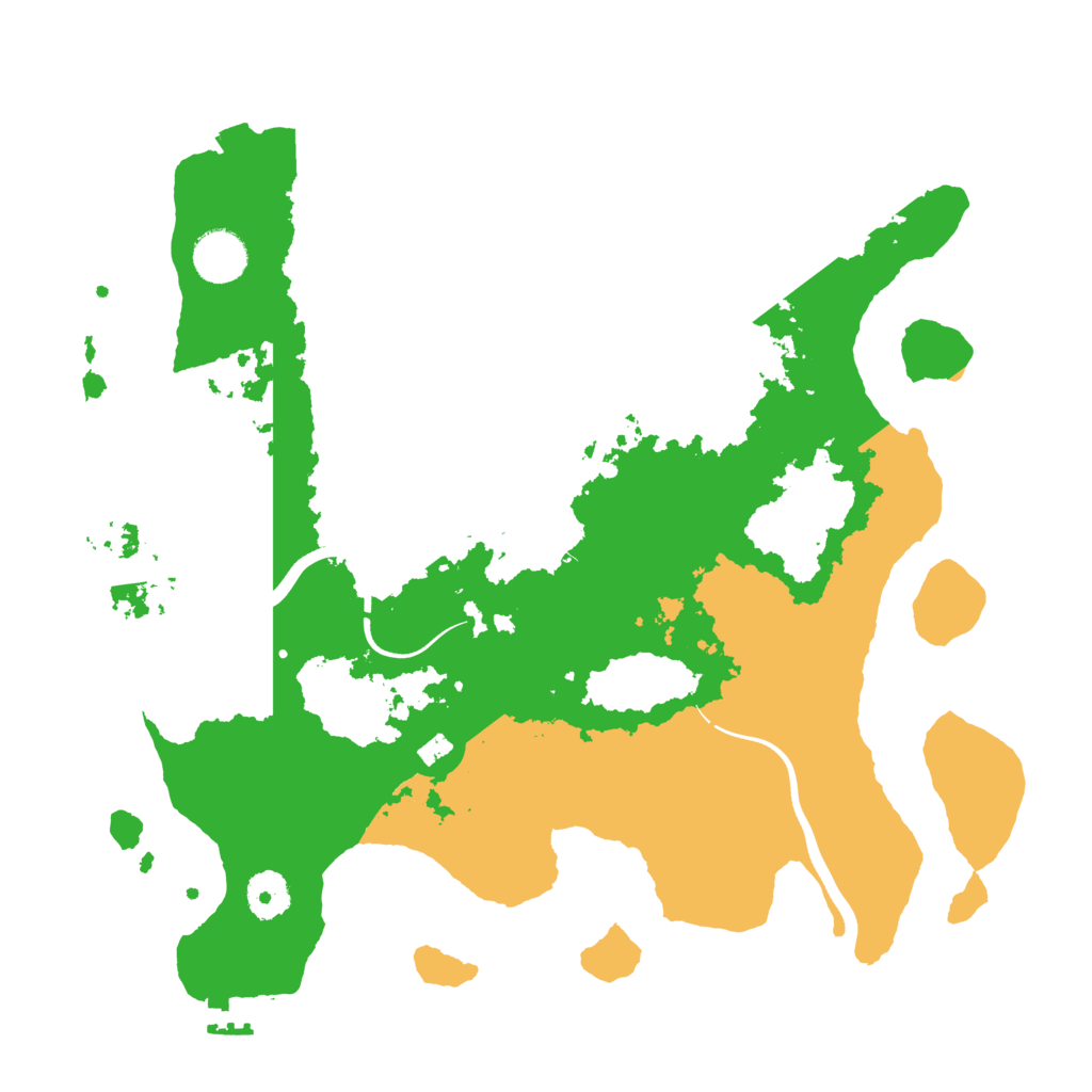 Biome Rust Map: Procedural Map, Size: 3600, Seed: 54932447