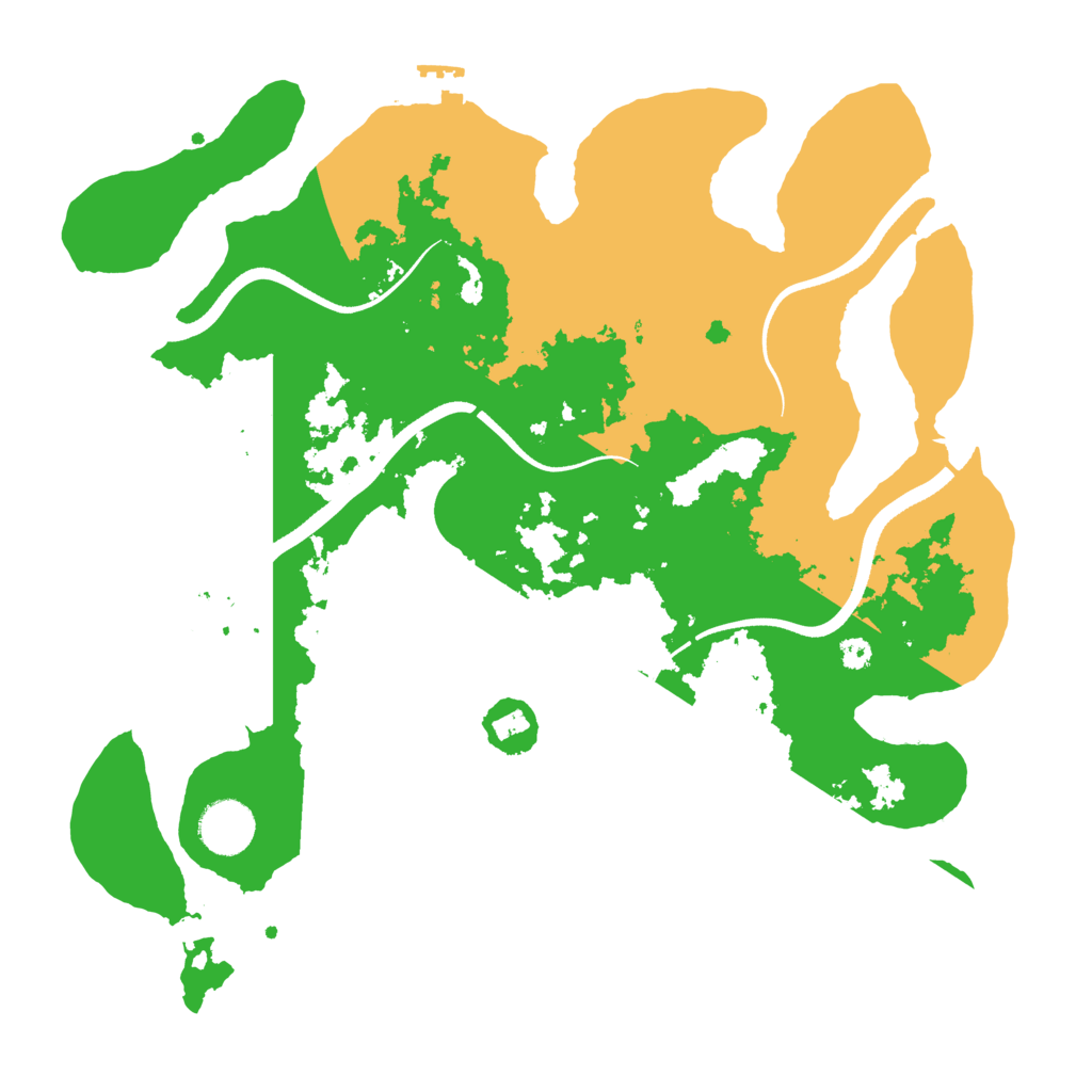 Biome Rust Map: Procedural Map, Size: 3500, Seed: 364773