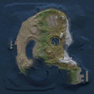 Thumbnail Rust Map: Procedural Map, Size: 1800, Seed: 1284068002, 6 Monuments