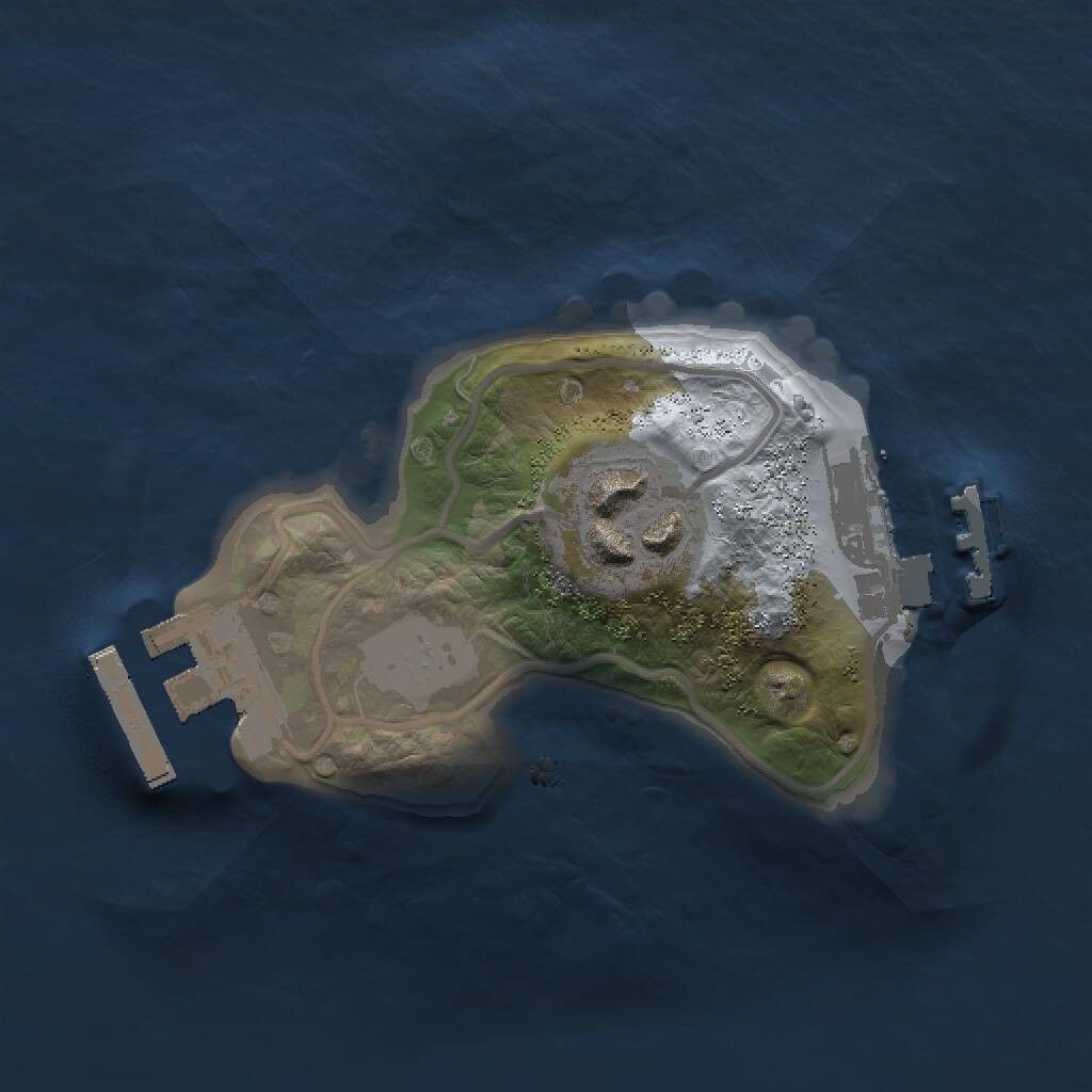 Rust Map: Procedural Map, Size: 1500, Seed: 856159, 4 Monuments
