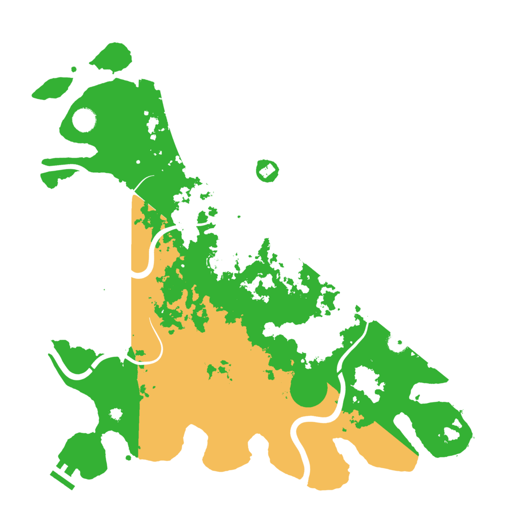 Biome Rust Map: Procedural Map, Size: 3900, Seed: 51397