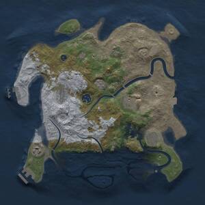 Thumbnail Rust Map: Procedural Map, Size: 3350, Seed: 19594388, 12 Monuments