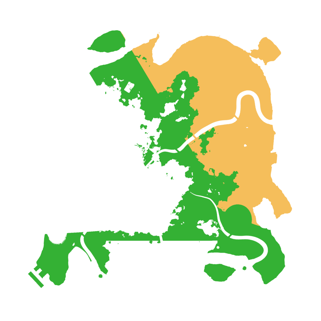 Biome Rust Map: Procedural Map, Size: 3350, Seed: 19594388