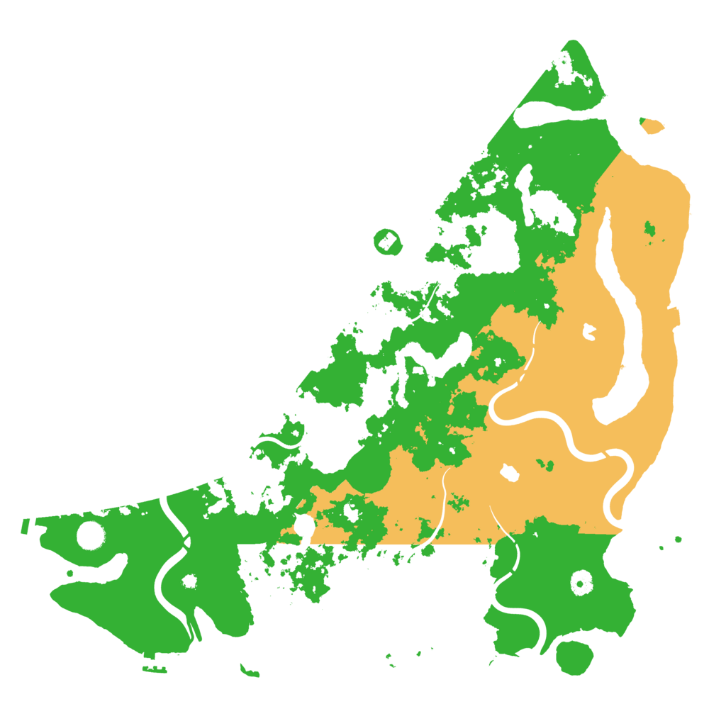 Biome Rust Map: Procedural Map, Size: 4500, Seed: 1246708890