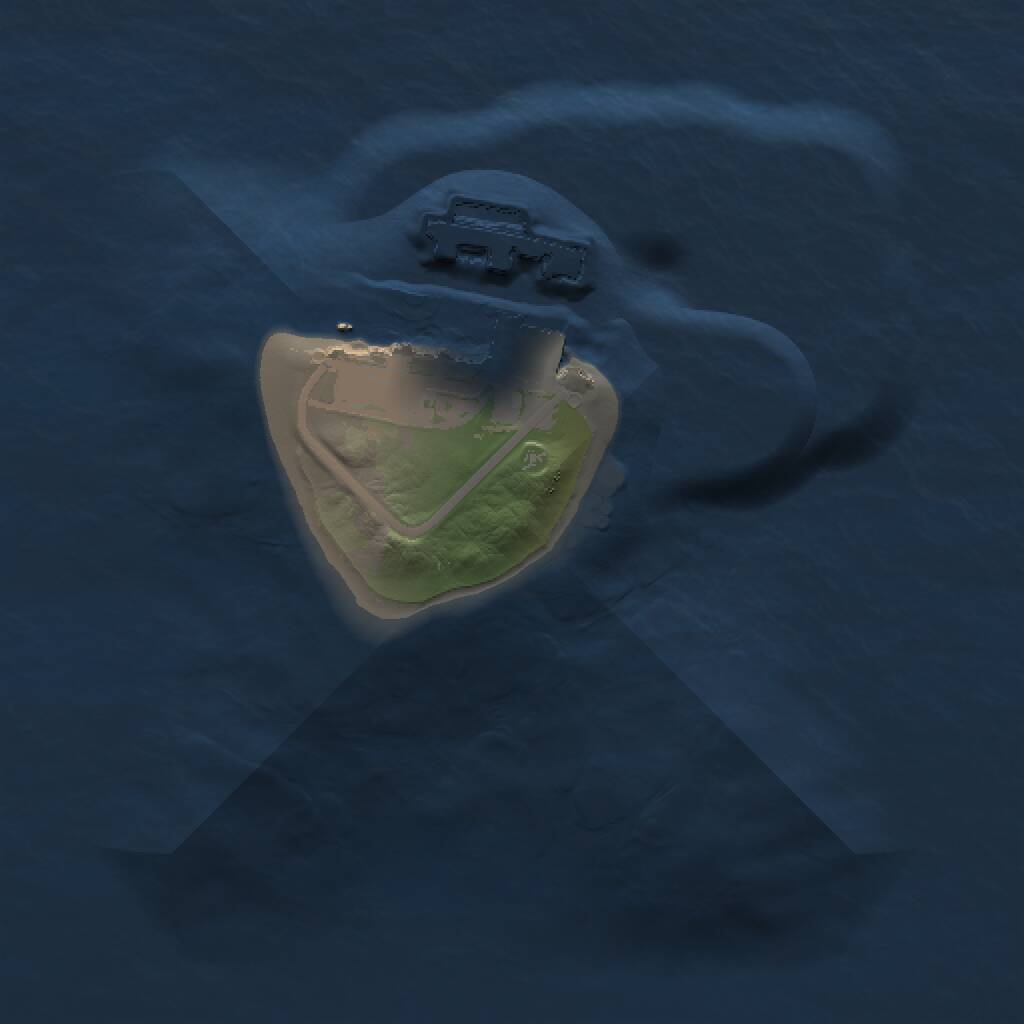 Rust Map: Procedural Map, Size: 1000, Seed: 349823438, 2 Monuments