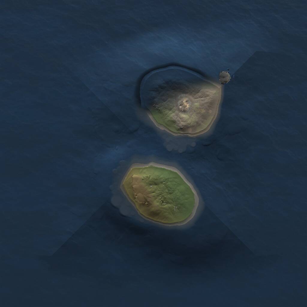 Rust Map: Procedural Map, Size: 1000, Seed: 294443575, 1 Monuments