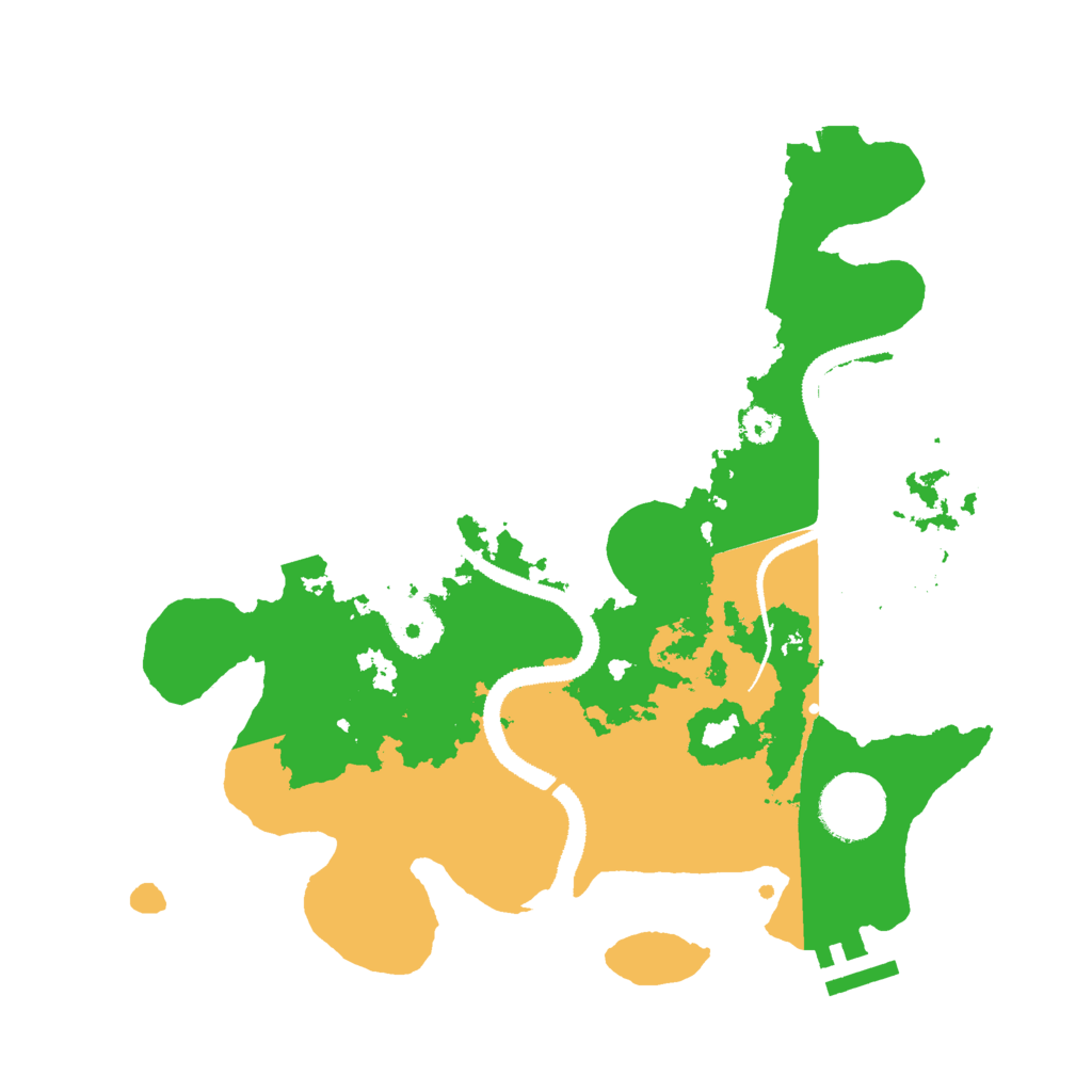 Biome Rust Map: Procedural Map, Size: 3000, Seed: 28687