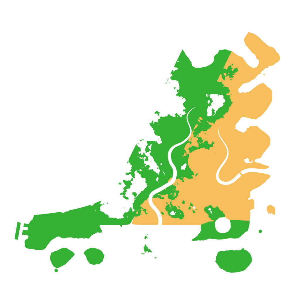 Biome Rust Map: Procedural Map, Size: 3500, Seed: 1306258151