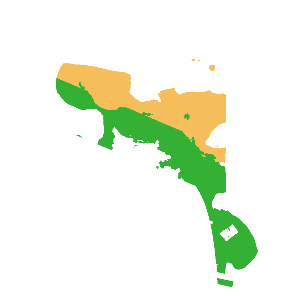 Biome Rust Map: Procedural Map, Size: 2000, Seed: 1189491677