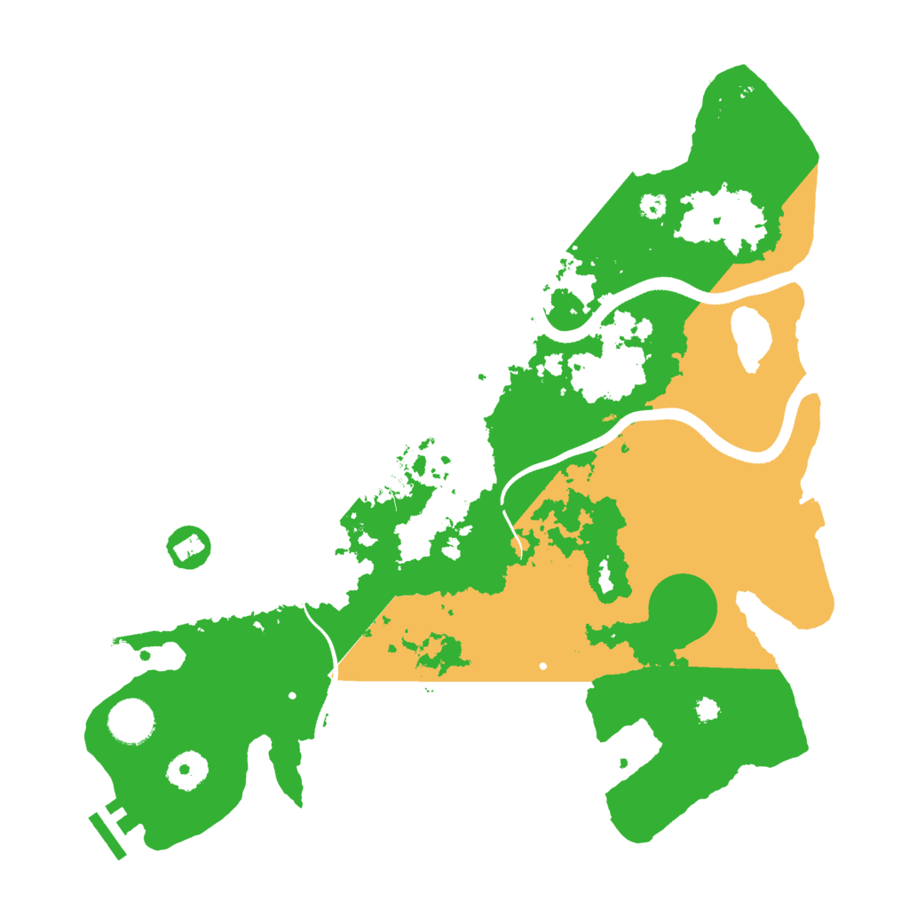 Biome Rust Map: Procedural Map, Size: 3500, Seed: 363628