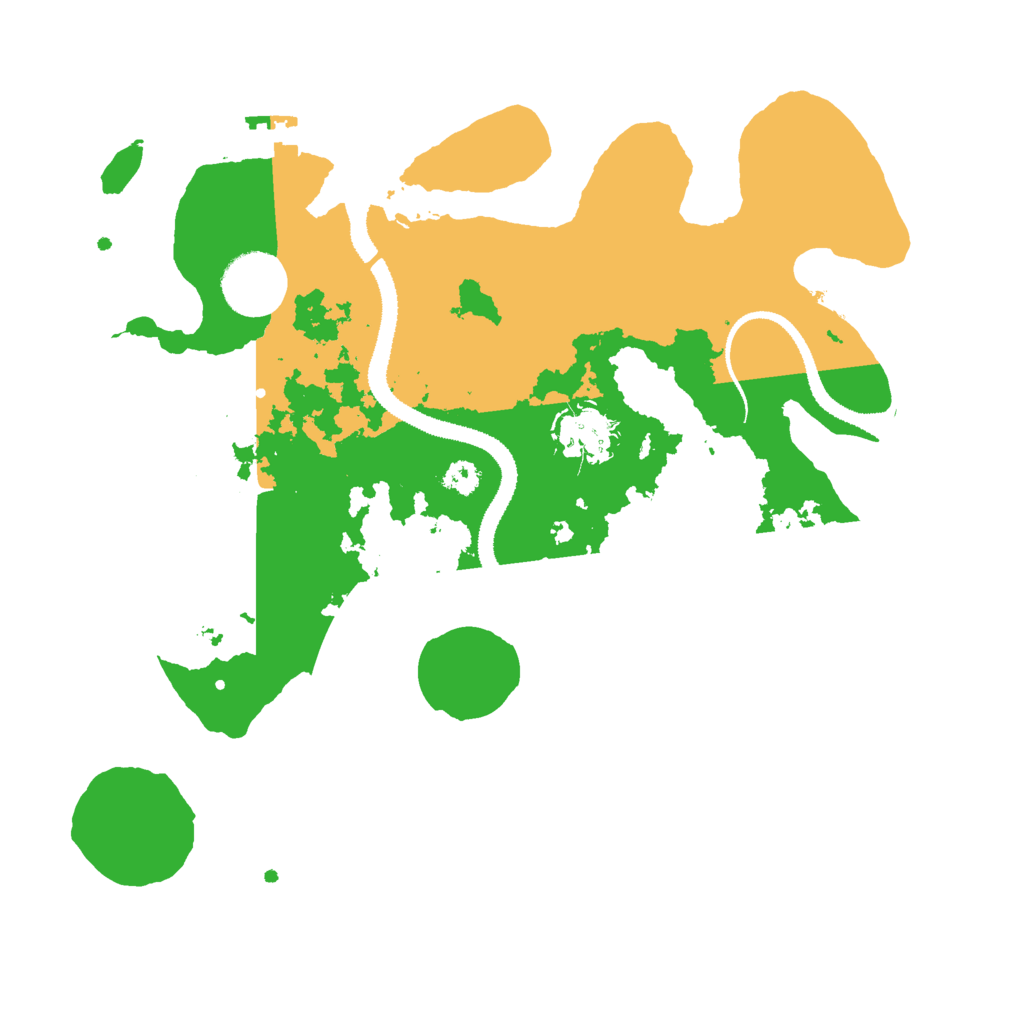 Biome Rust Map: Procedural Map, Size: 3000, Seed: 119920801